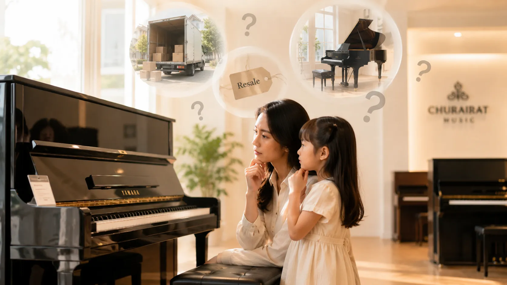 Churairat Lifetime Buy-Back Guarantee for acoustic pianos
