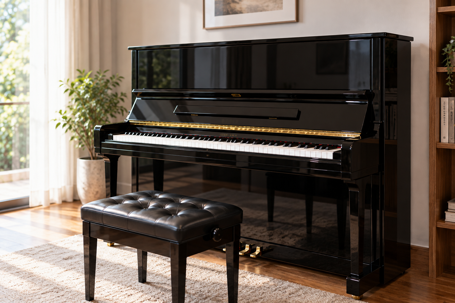upright piano inspection for abnormal sound before repair or tuning