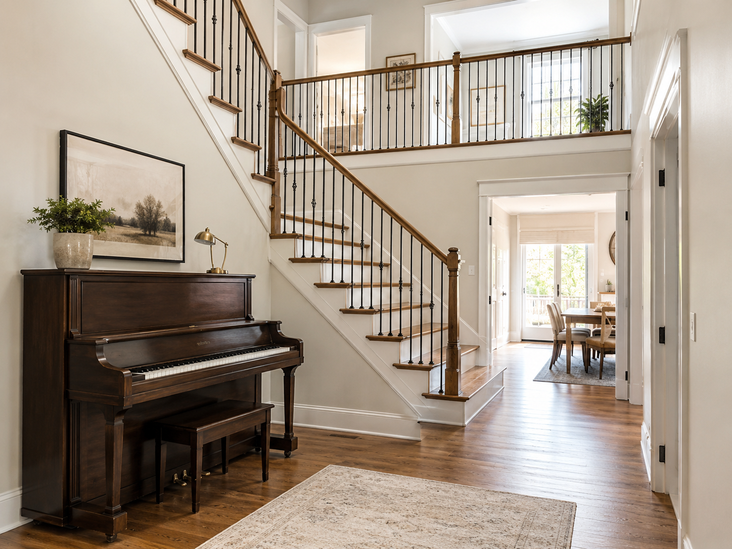 Checking stairs, landings and the full route before moving an Upright Piano to the second floor