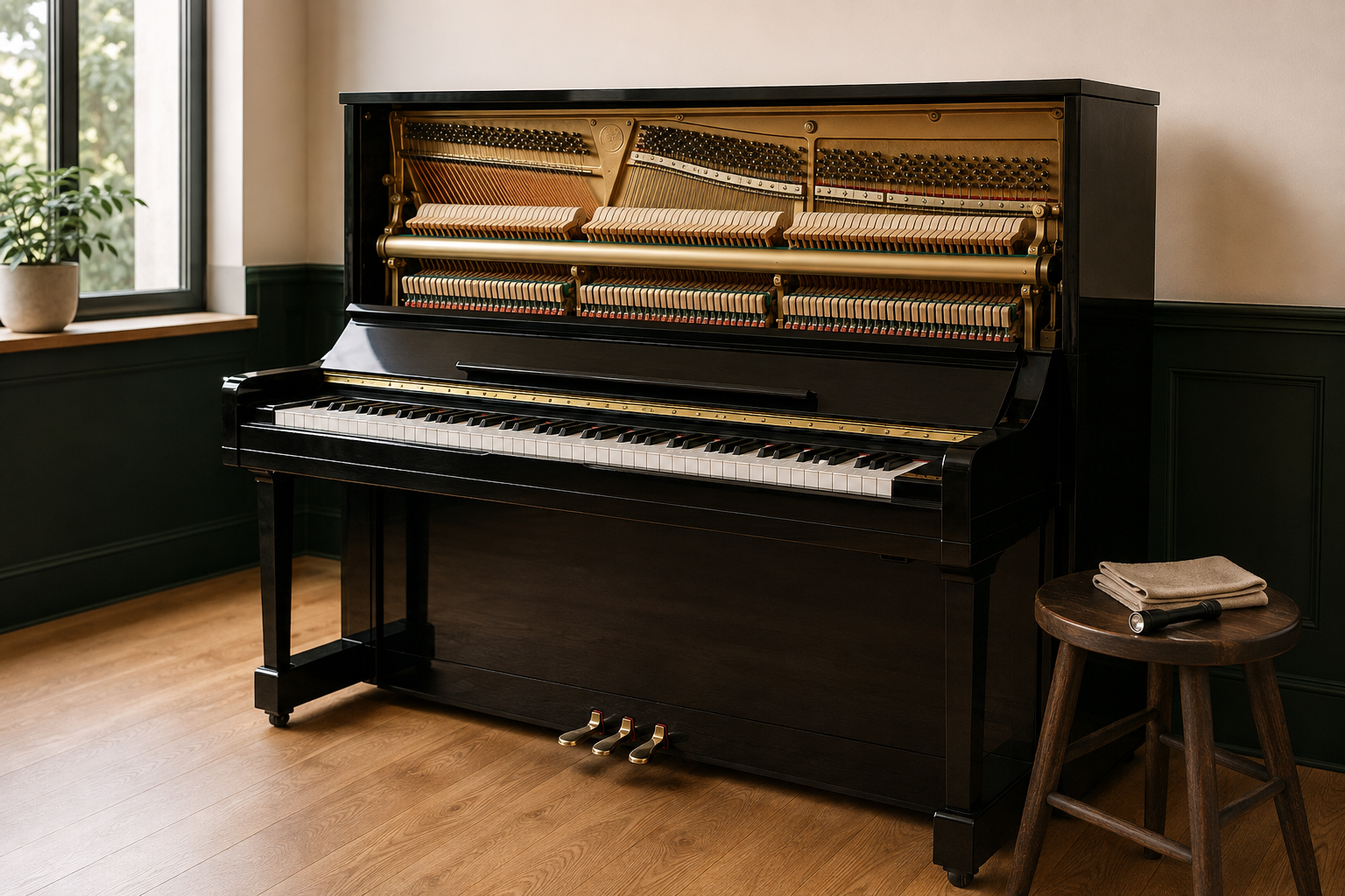 CLASSIC GPX-152 grand piano in a suitably sized room