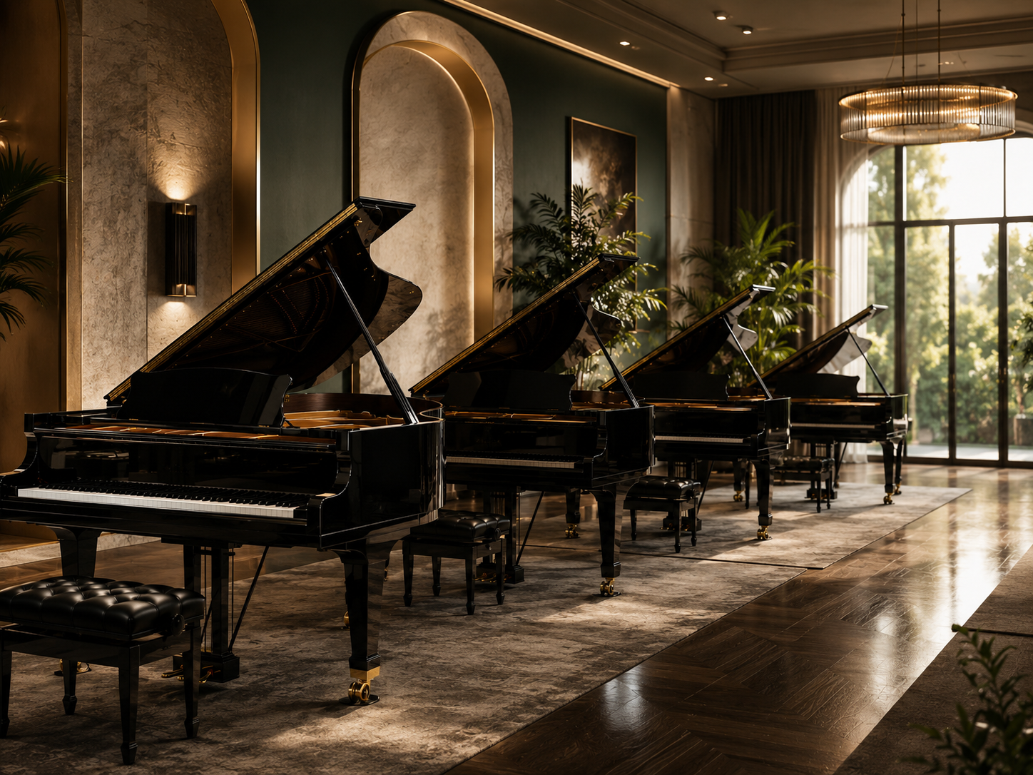 different Grand Piano sizes compared by budget and available room space