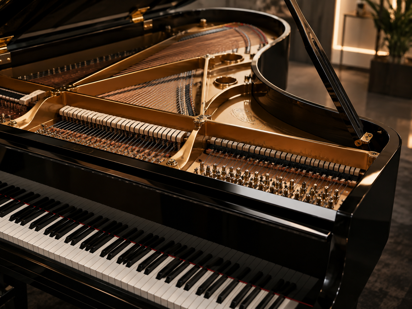 reconditioned Yamaha Grand Piano after inspection and preparation