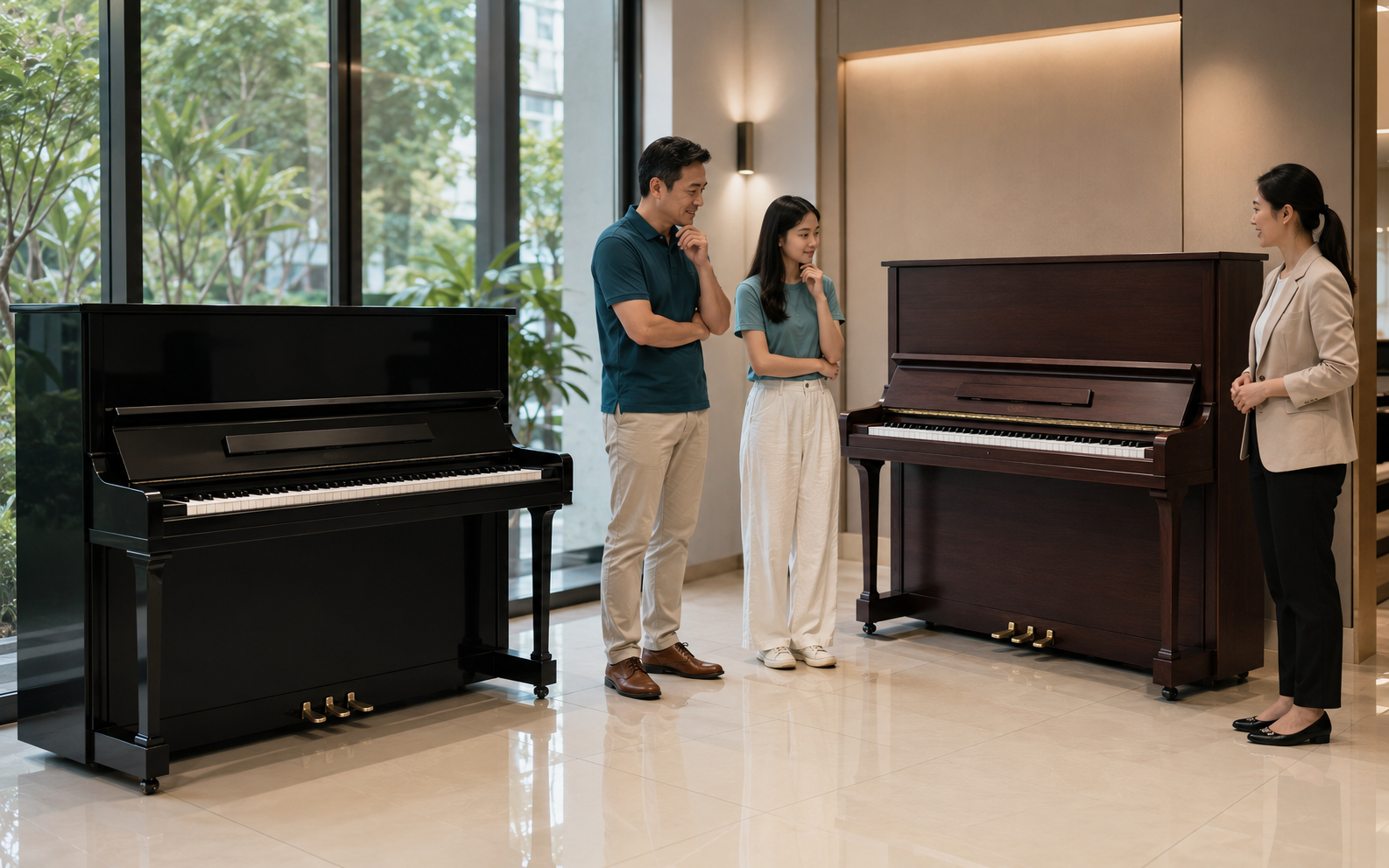 Yamaha U3 available through a rent-to-purchase arrangement