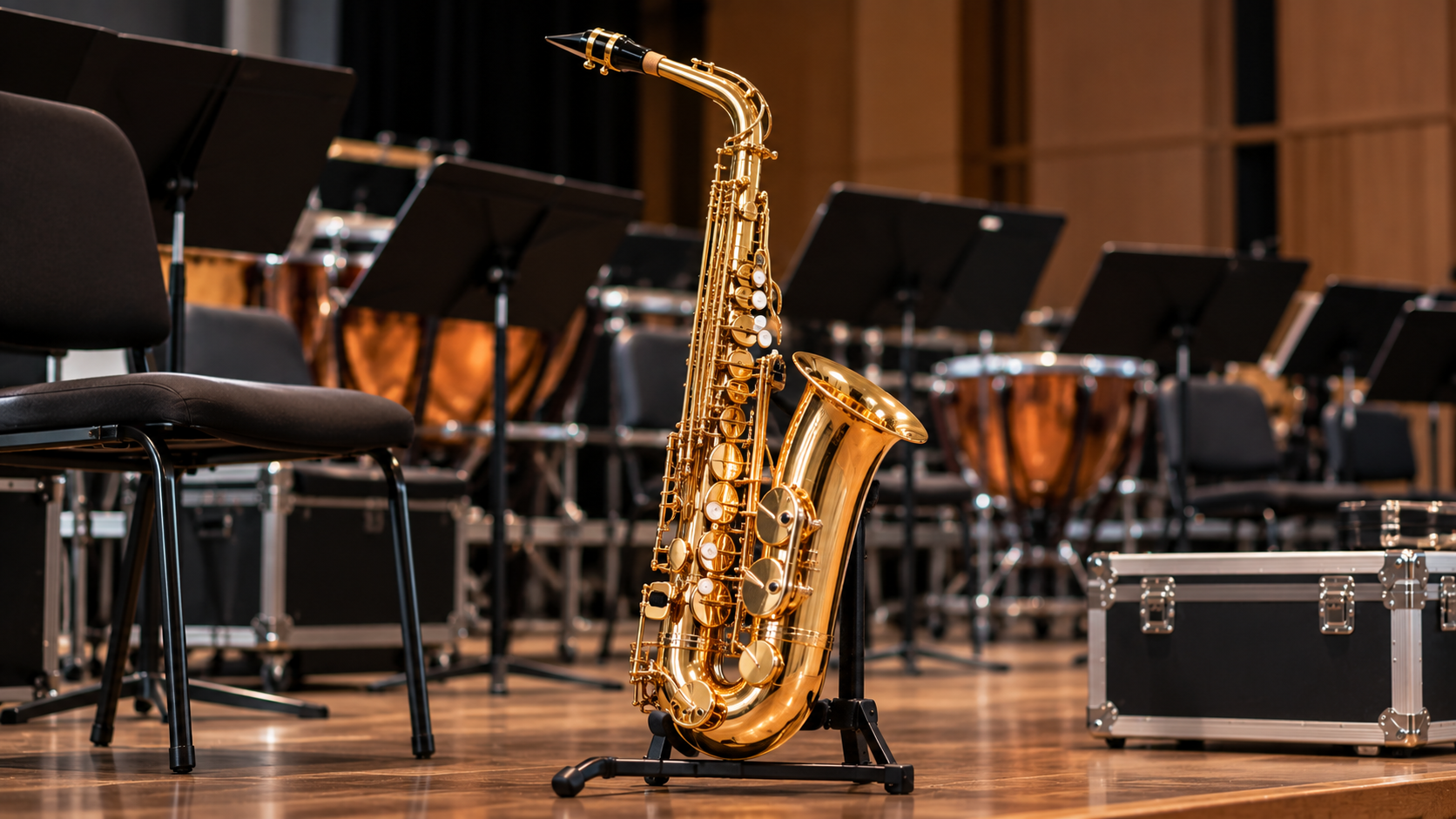 musical instrument prepared for a performance, school, or short-term project