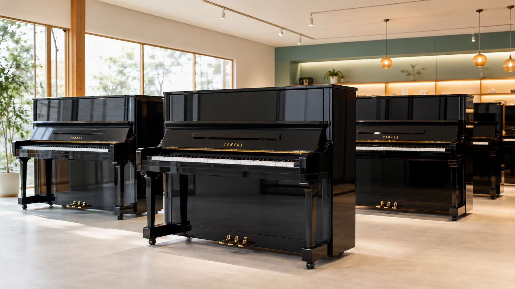 Higher-model Yamaha upright piano reconditioned and ready to play