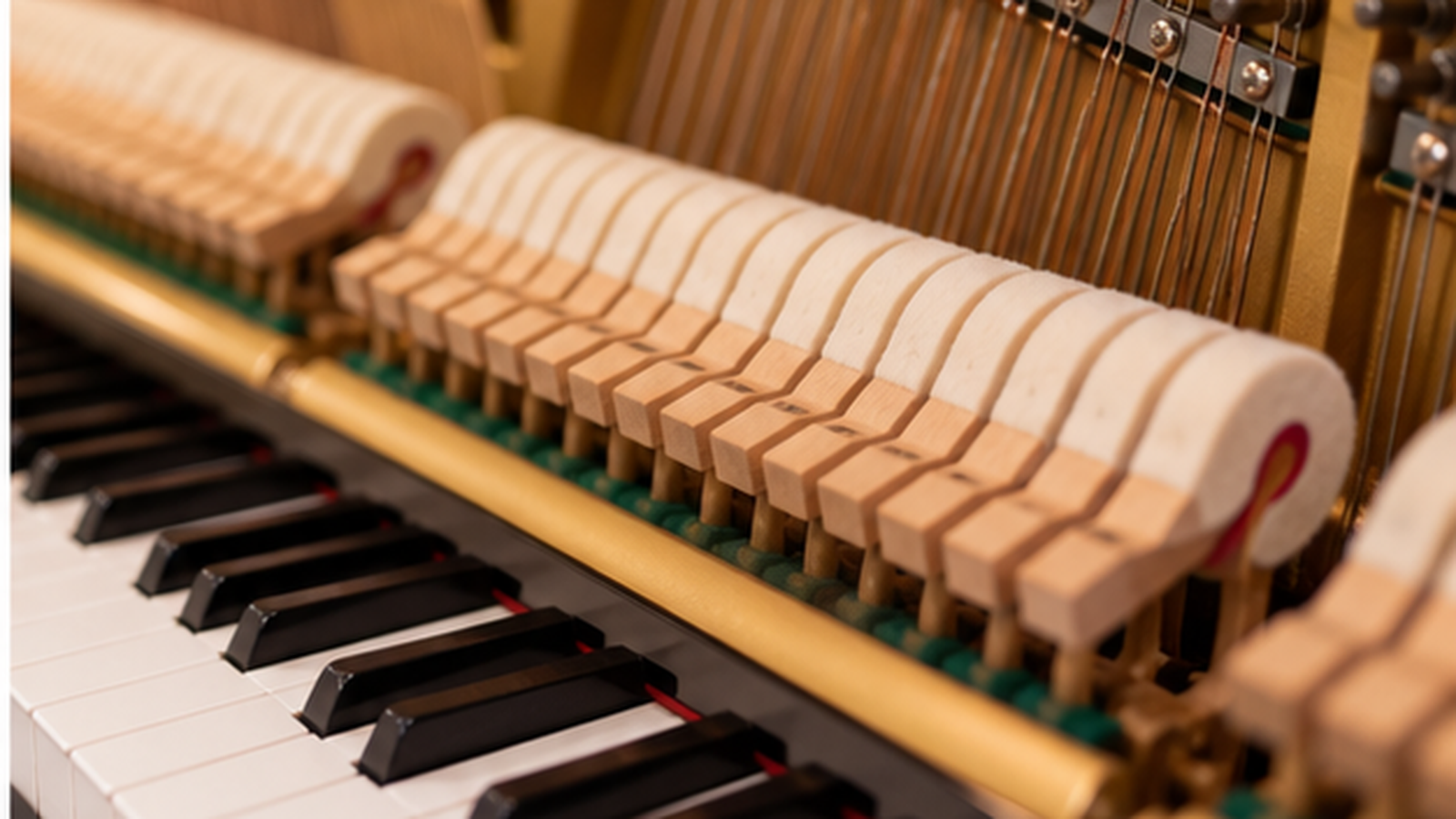 piano ready for inspection and tuning at home