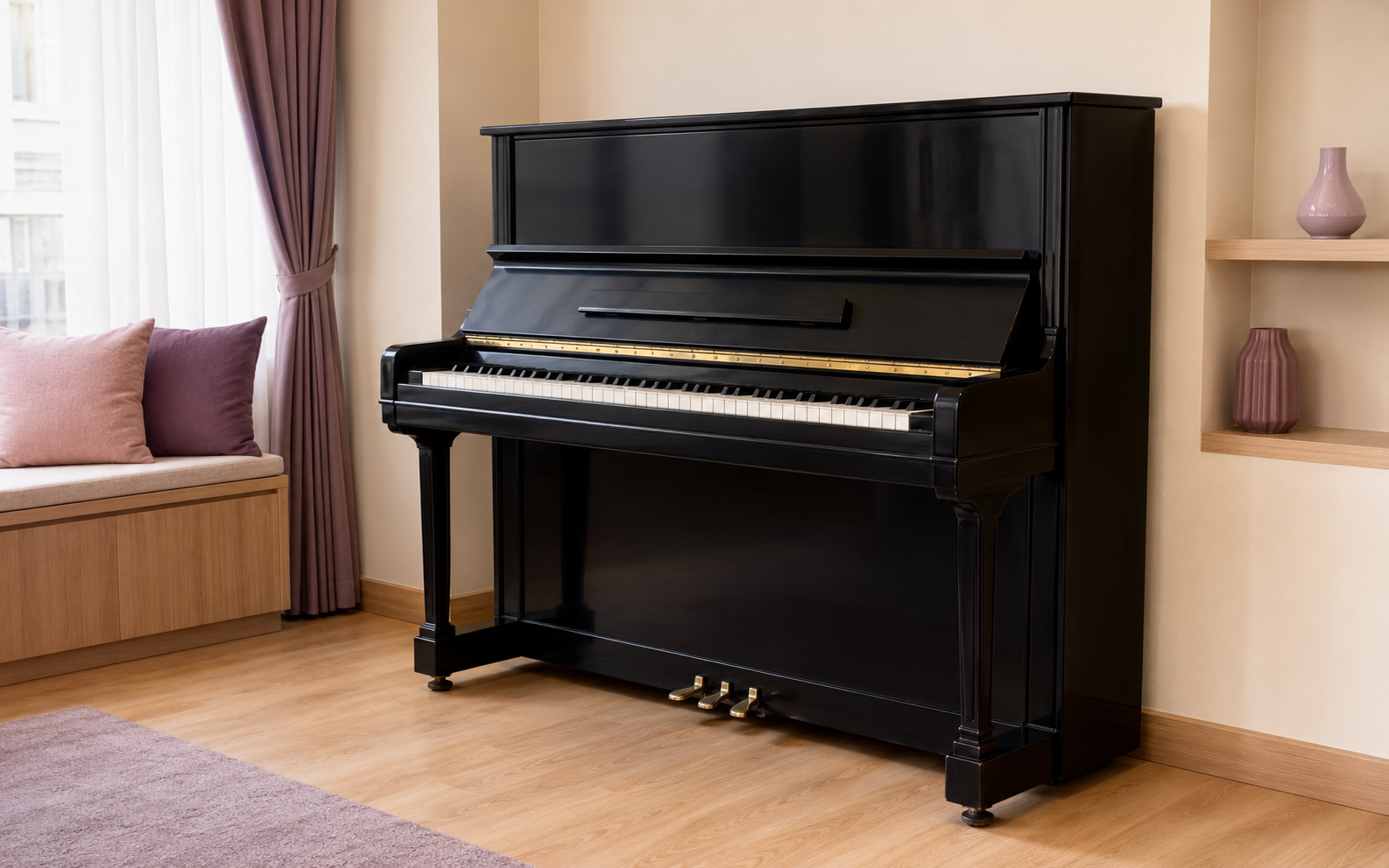 Used Japanese piano inspected and professionally reconditioned
