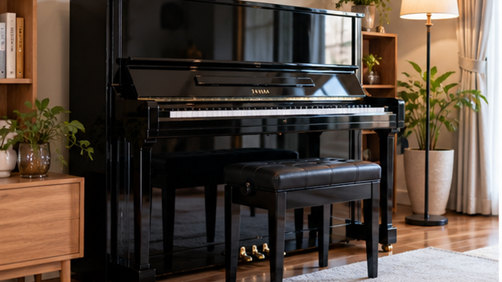 upright piano at home before a tuning appointment