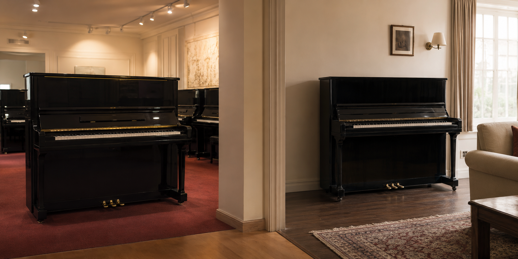 Comparison between a used piano from a dealer and one sold by its owner