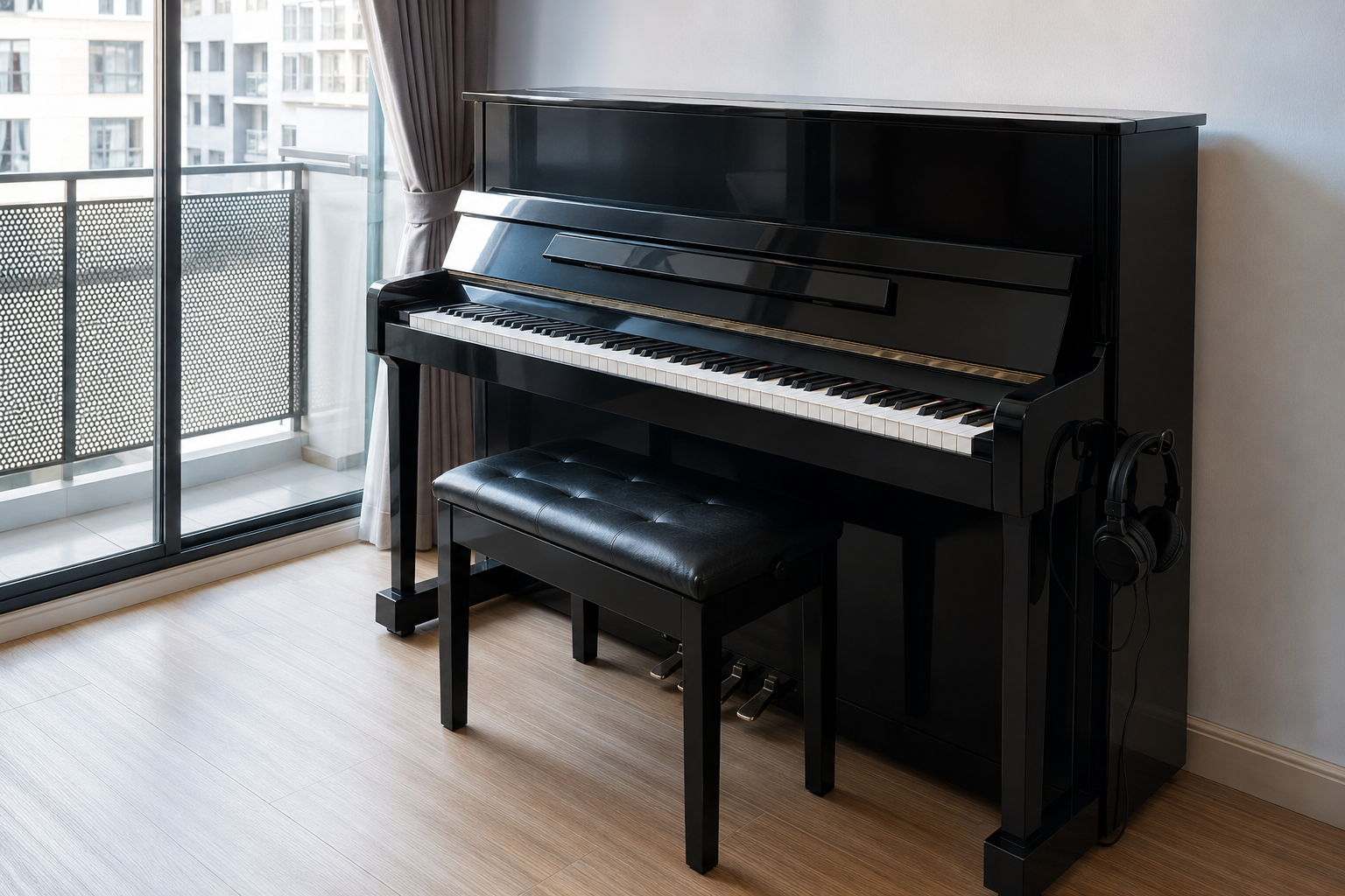 Japanese acoustic piano Yamaha U1 U3 and silent piano rental choices