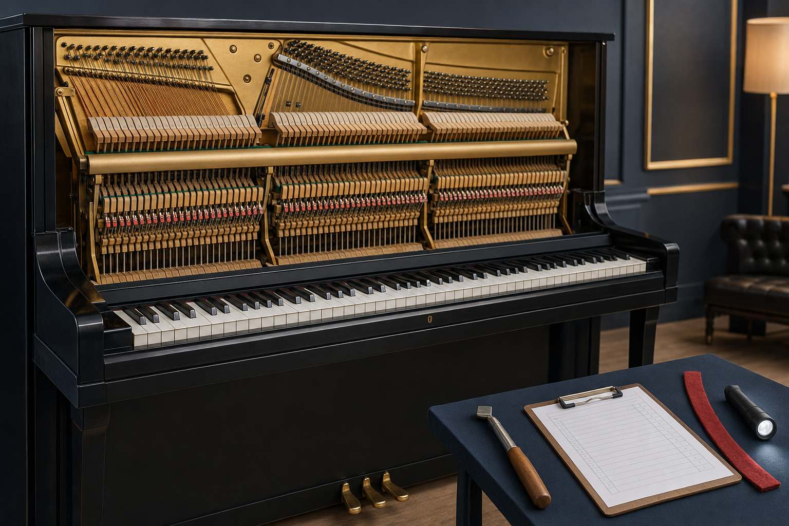 Reconditioned used Yamaha upright piano ready to play
