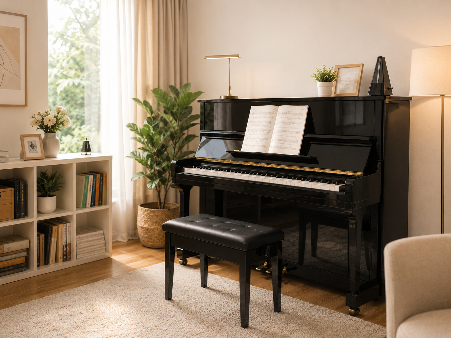 home teaching space for private piano lessons
