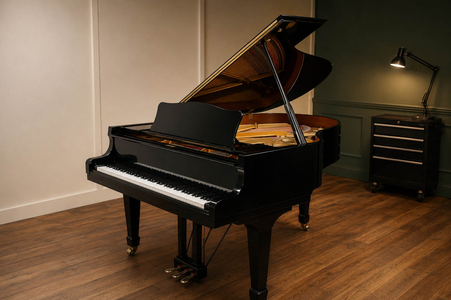 Inspected and reconditioned Yamaha G-2 grand piano