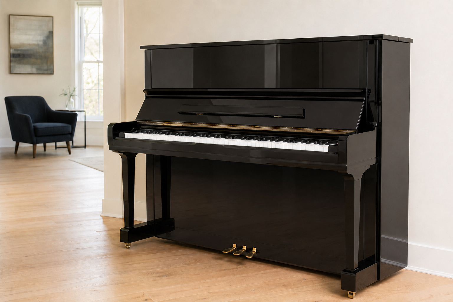 Yamaha UX-5 Reconditioned Upright Piano for a space that is not suitable for a Grand Piano